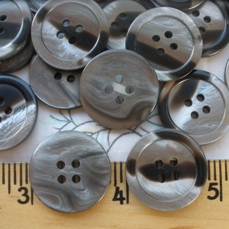 Grey Shell Buttons Grey Tortoiseshell - Etsy