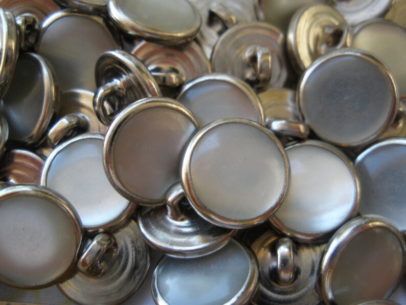 Bulk 11MM Western Shirt Buttons White Pearl Snap Nickel Shank Etsy
