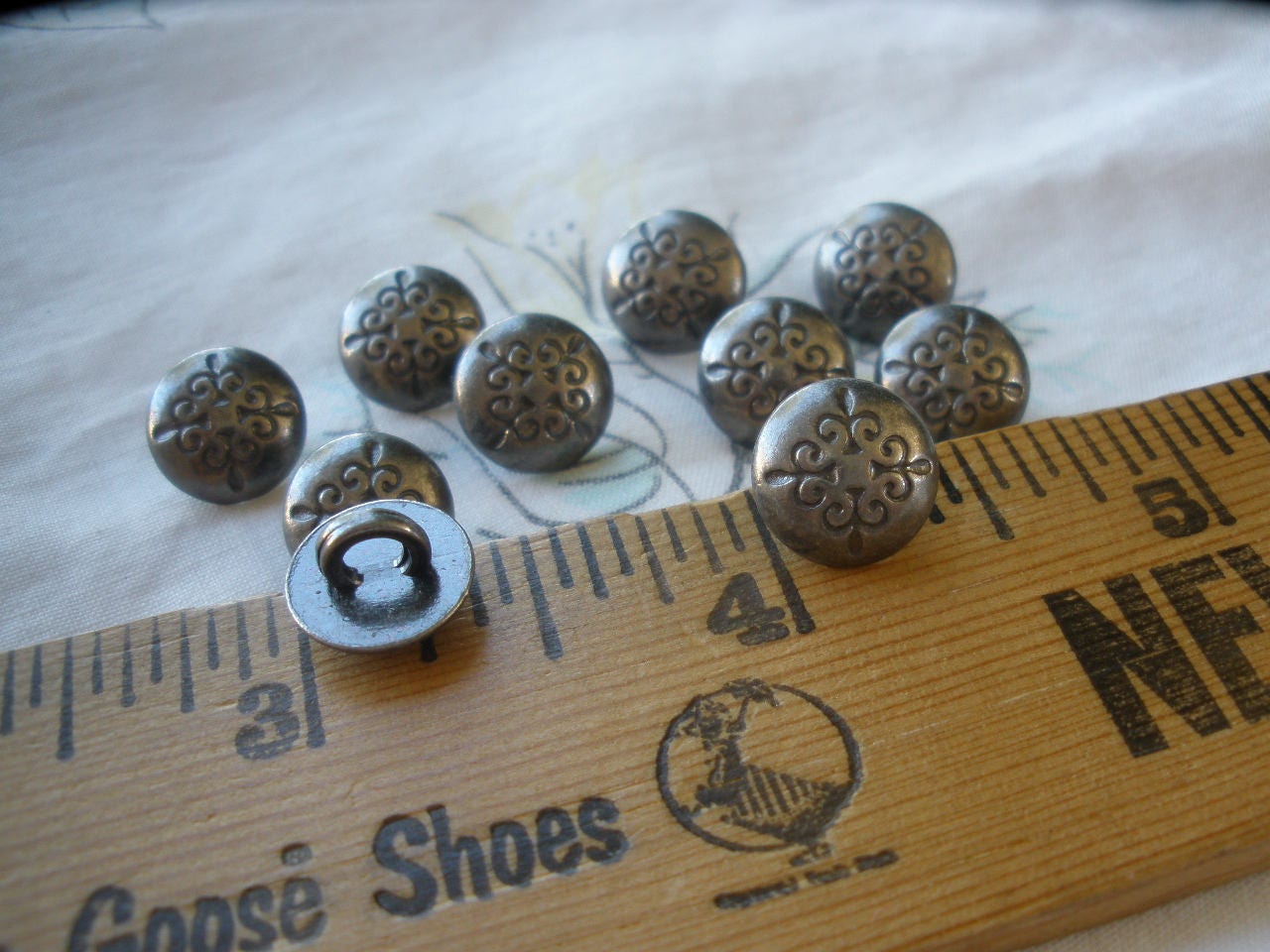 Pewter Metal 2 Hole Button - Dill Buttons – Prism Fabrics & Crafts