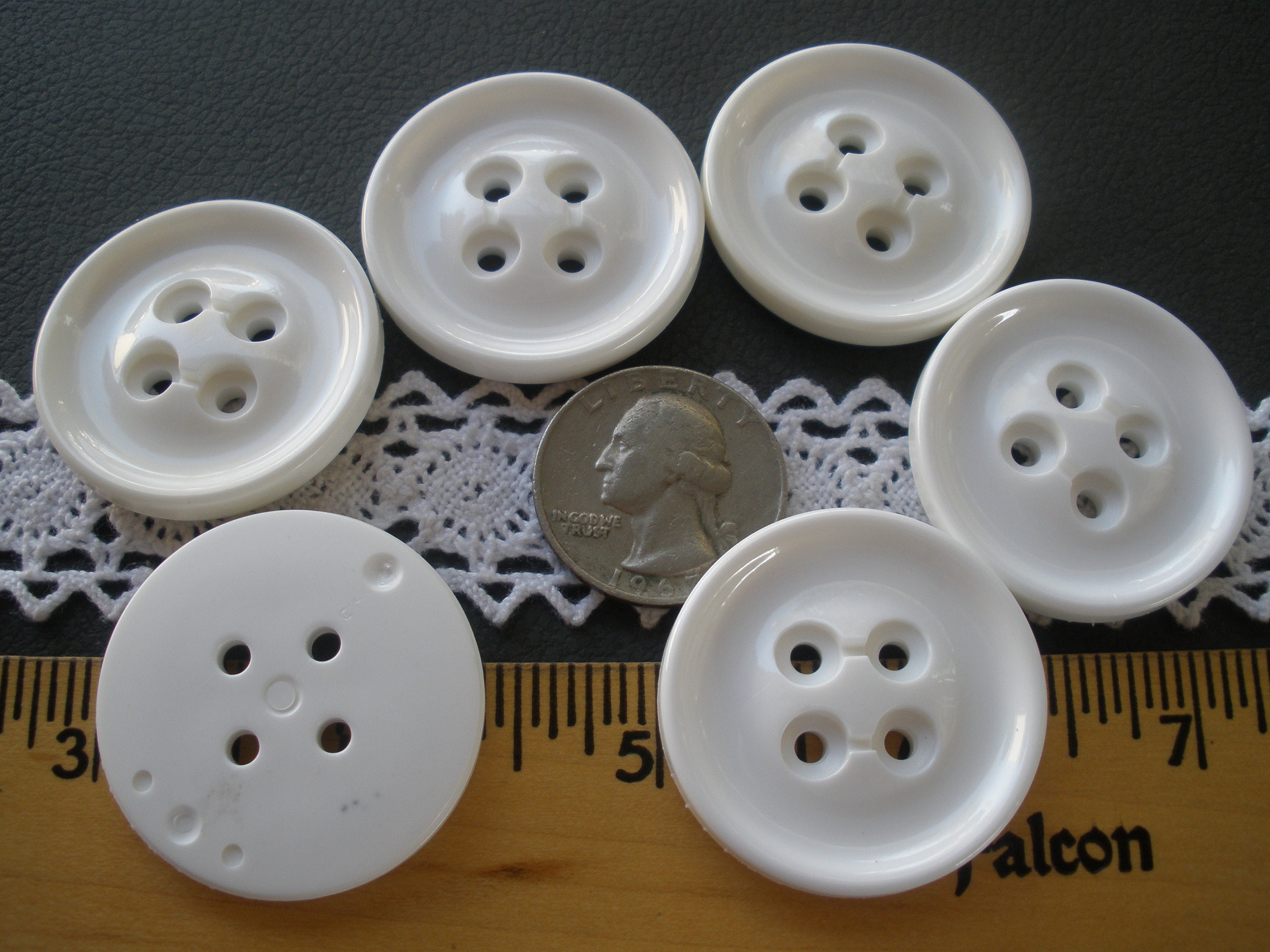 Oblong Wooden Buttons - 35 mm (1.4 inches), Accessories