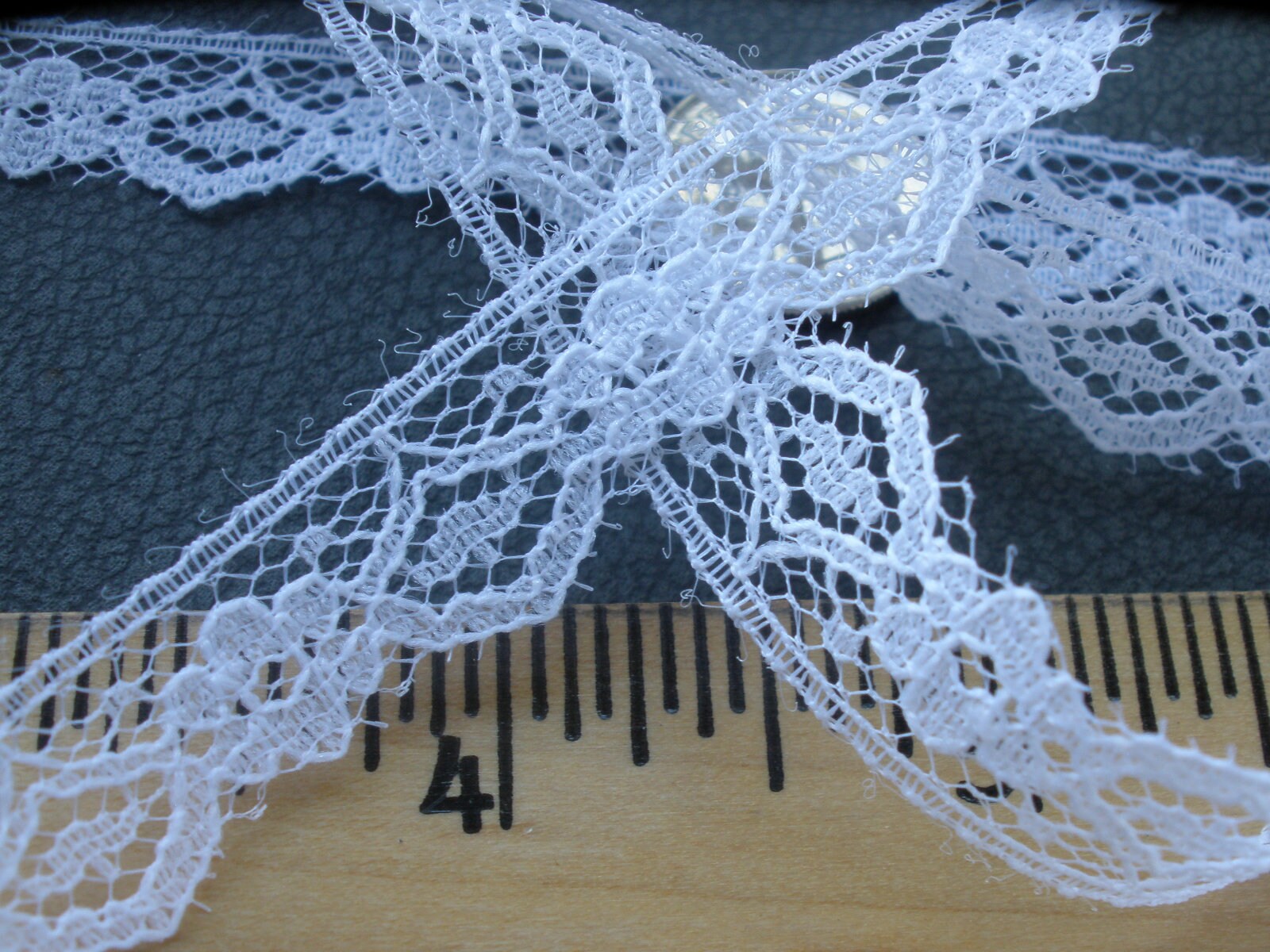 White + Black Floral Velvet Lace Mesh main image 1