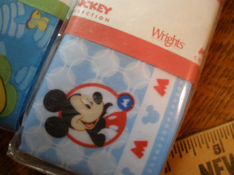 Disney Wrights Satin Blanket Binding Mickey Mouse or Pooh Item Etsy