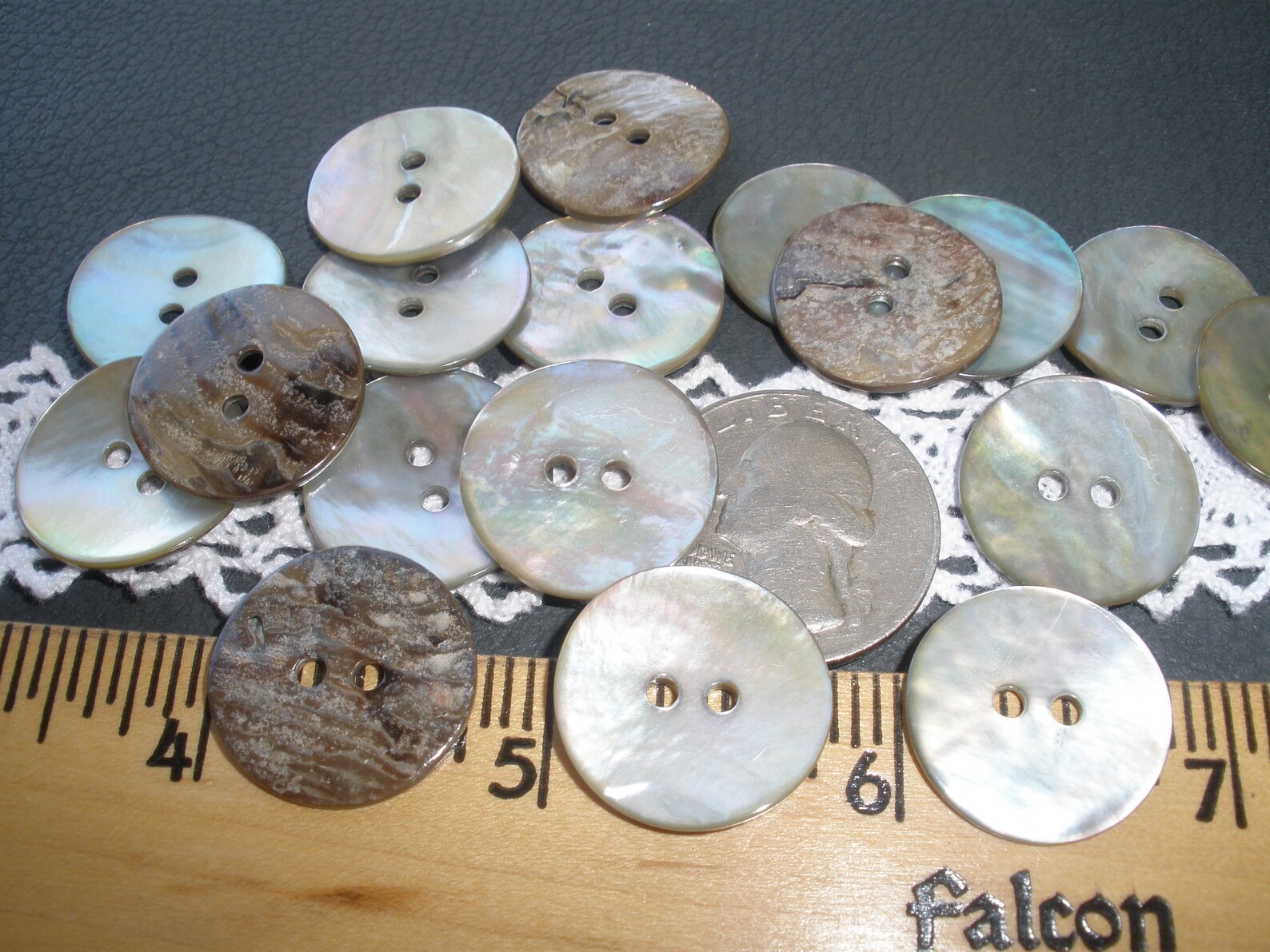 Pearl Smoke Real Shell Buttons MOP Natural 20mm 13/16 | Etsy
