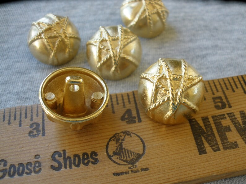 Textured Abstract Metal Gold Dome Shank Buttons 28L - Etsy