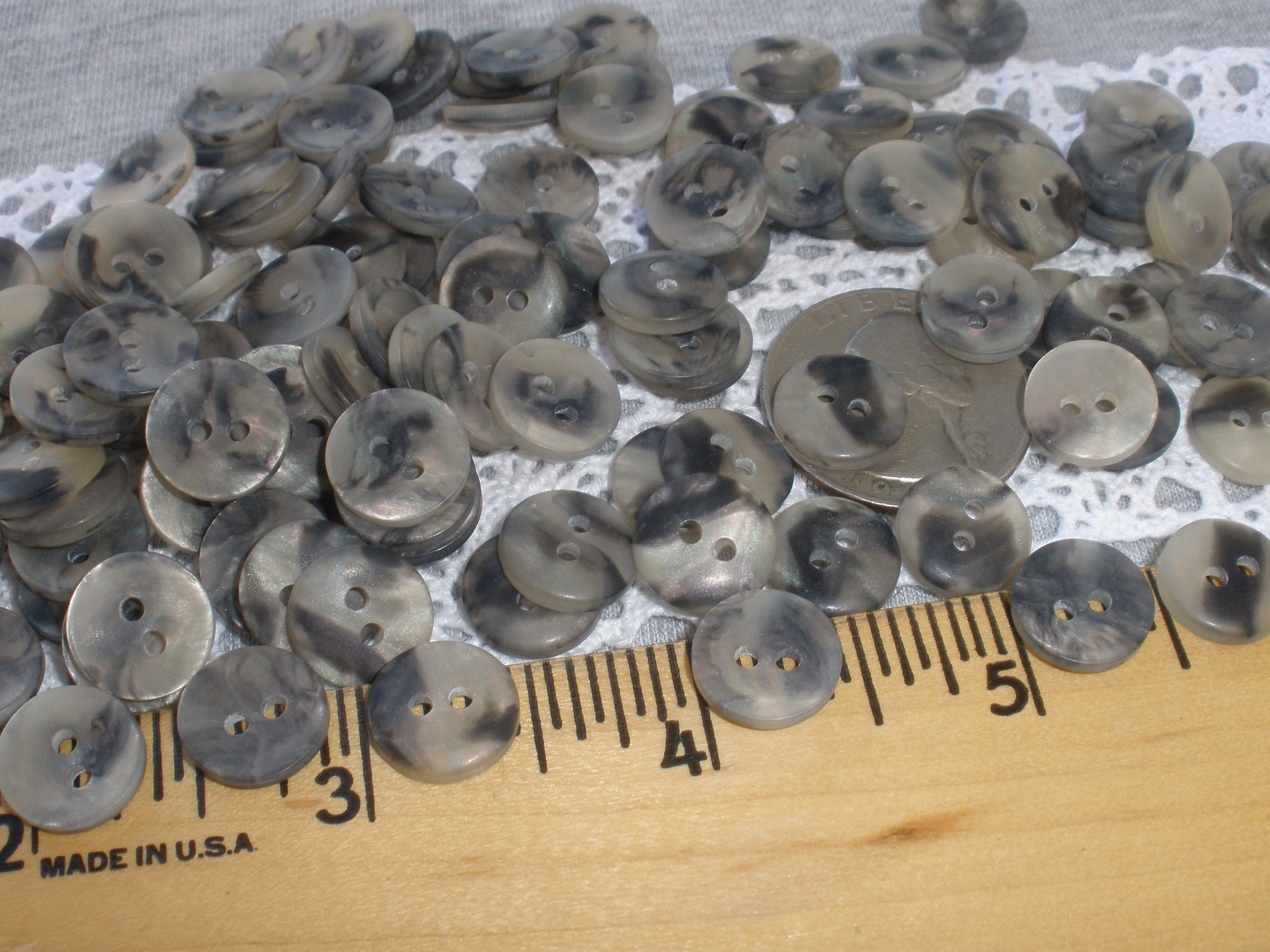 11.5MM Marble Black Frost Buttons Plastic 7/16 18L 2 Etsy UK