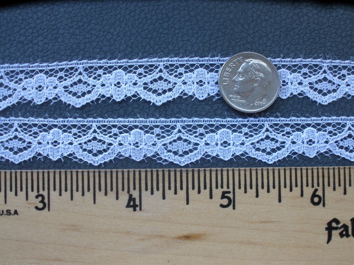 White + Black Floral Velvet Lace Mesh main image 0