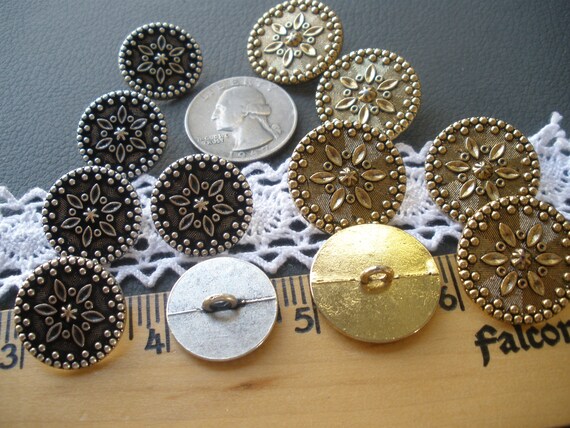 Brass buttons 23mm military brass buttons with shank for jean or