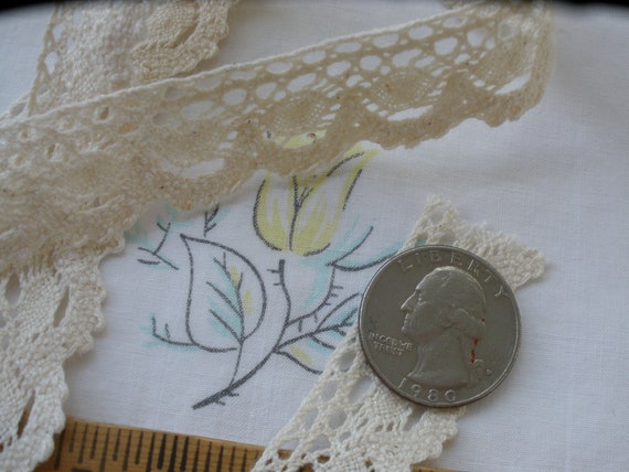 Cotton Lace: 20mm: White Cotton Lace: 20mm: White