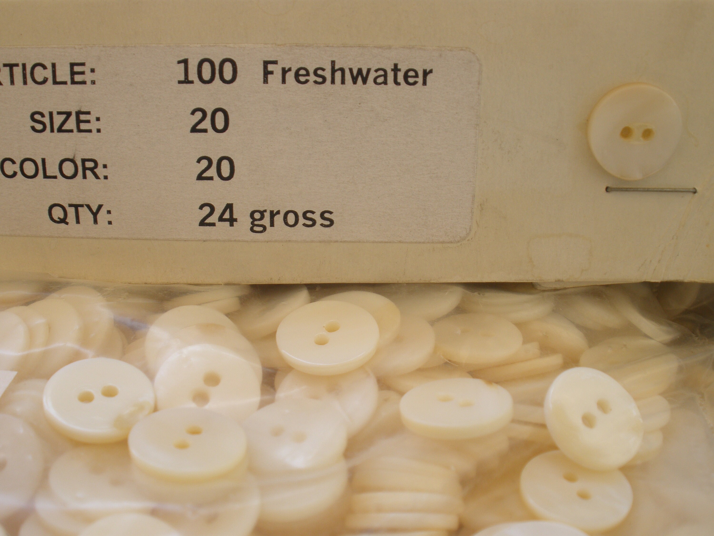 Thick Freshwater Shell MOP Buttons Pearl White 20L 1/2 | Etsy
