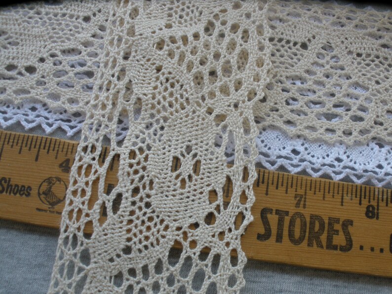 Cluny Lace 3//8 inch wide natural color price for 2 yard