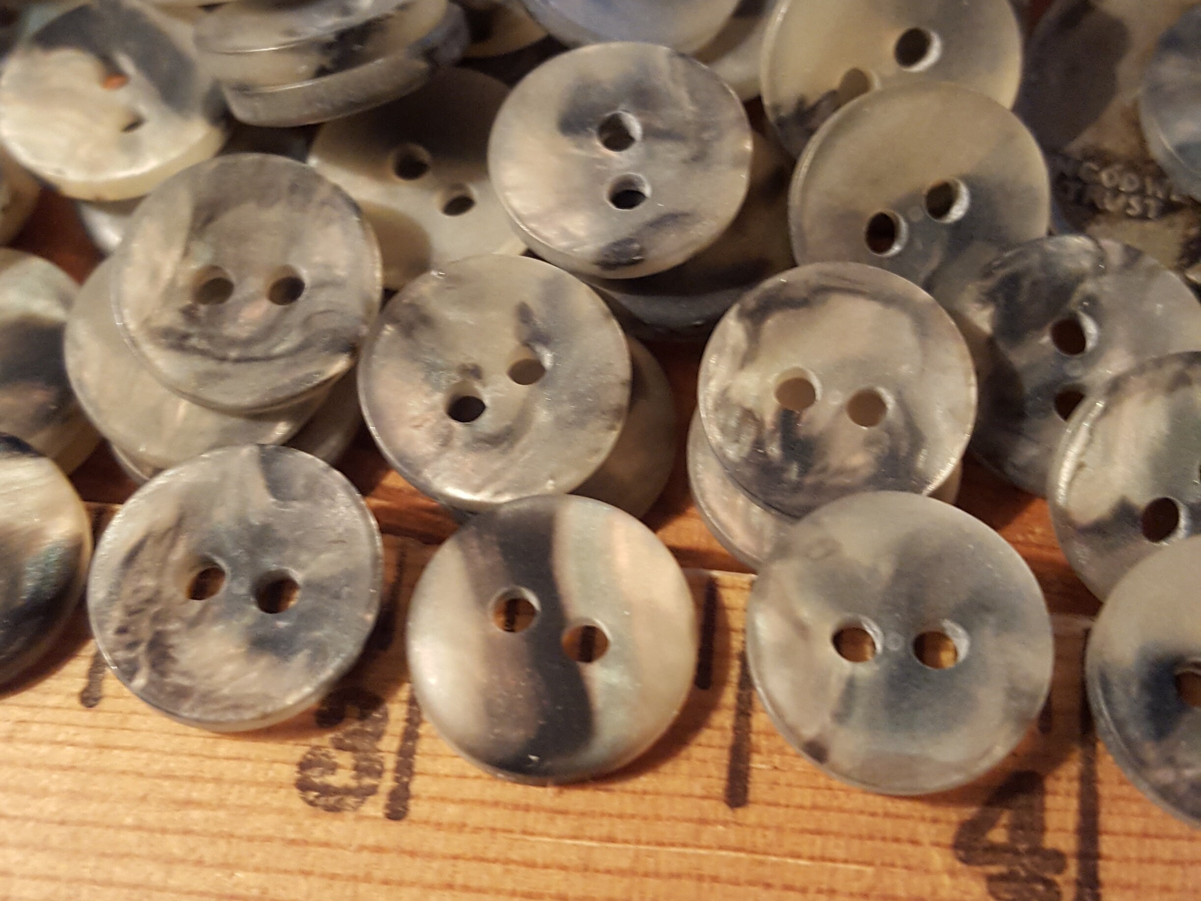 11.5MM Marble Black Frost Buttons Plastic 7/16 18L 2 Etsy UK