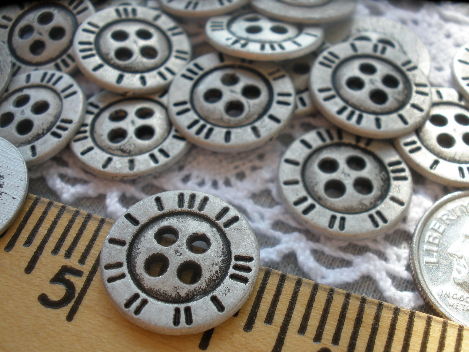 15MM Metal Shirt Buttons Bronze or Matte Antique Silver Pewter Etsy