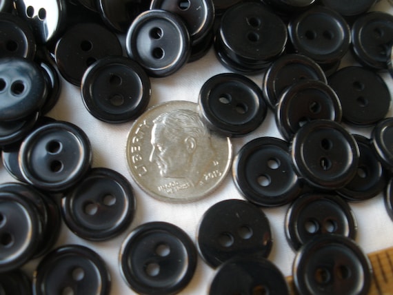 Bulk Black Buttons 