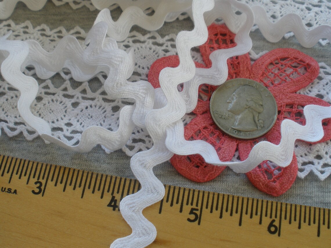 Fab White Cotton Rick Rack Trim Choose Yards 1/2 Ric Rac Etsy