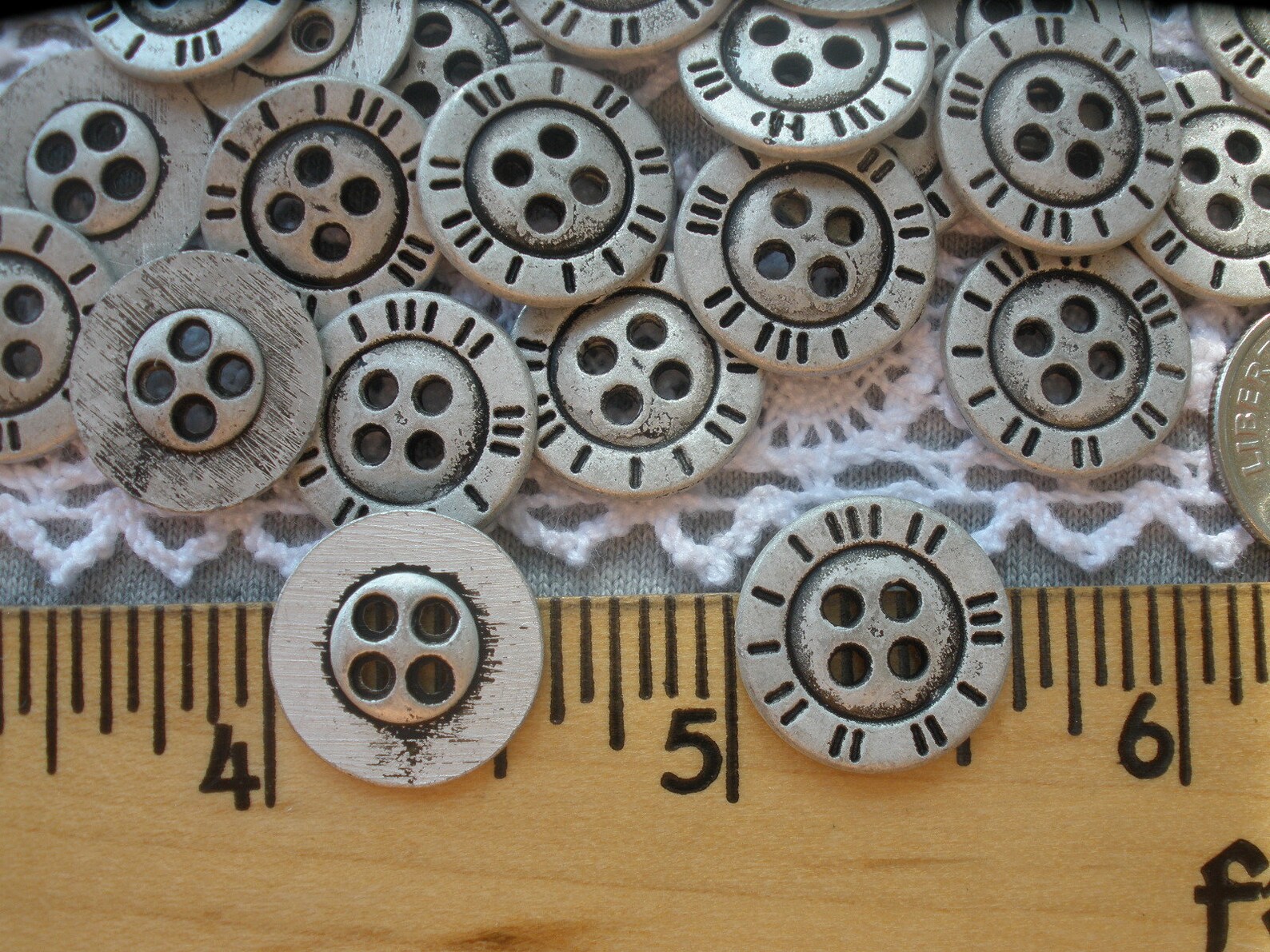 15MM Metal Shirt Buttons Bronze or Matte Antique Silver Pewter Etsy