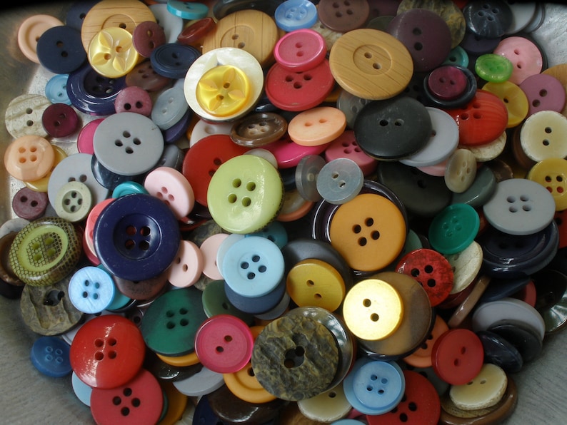 2 Gross Lots Colorful Craft Buttons Plastic All Are 2-hole & 4-hole Sew ...