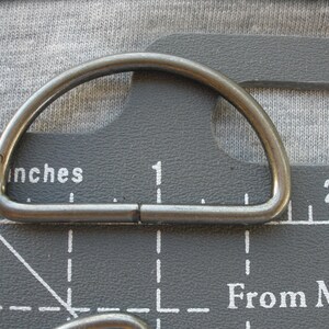 Metal 1.5 Inch Split D Rings D-ring Shiny or Dull Silver or BRONZE ...
