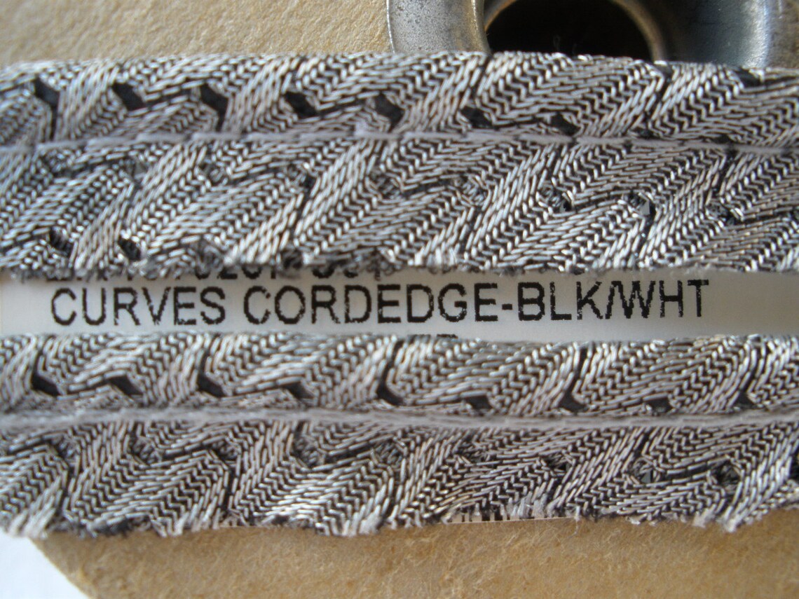 Curves Black & White Cordedge Piping Trim Lip Cord 1/2 Etsy