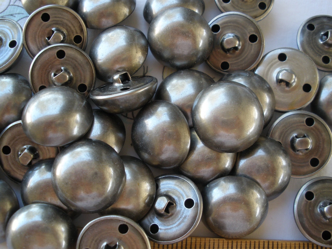 Incredible Hallmarked Antique Dutch Silver Cloak Button Buttons set of 2