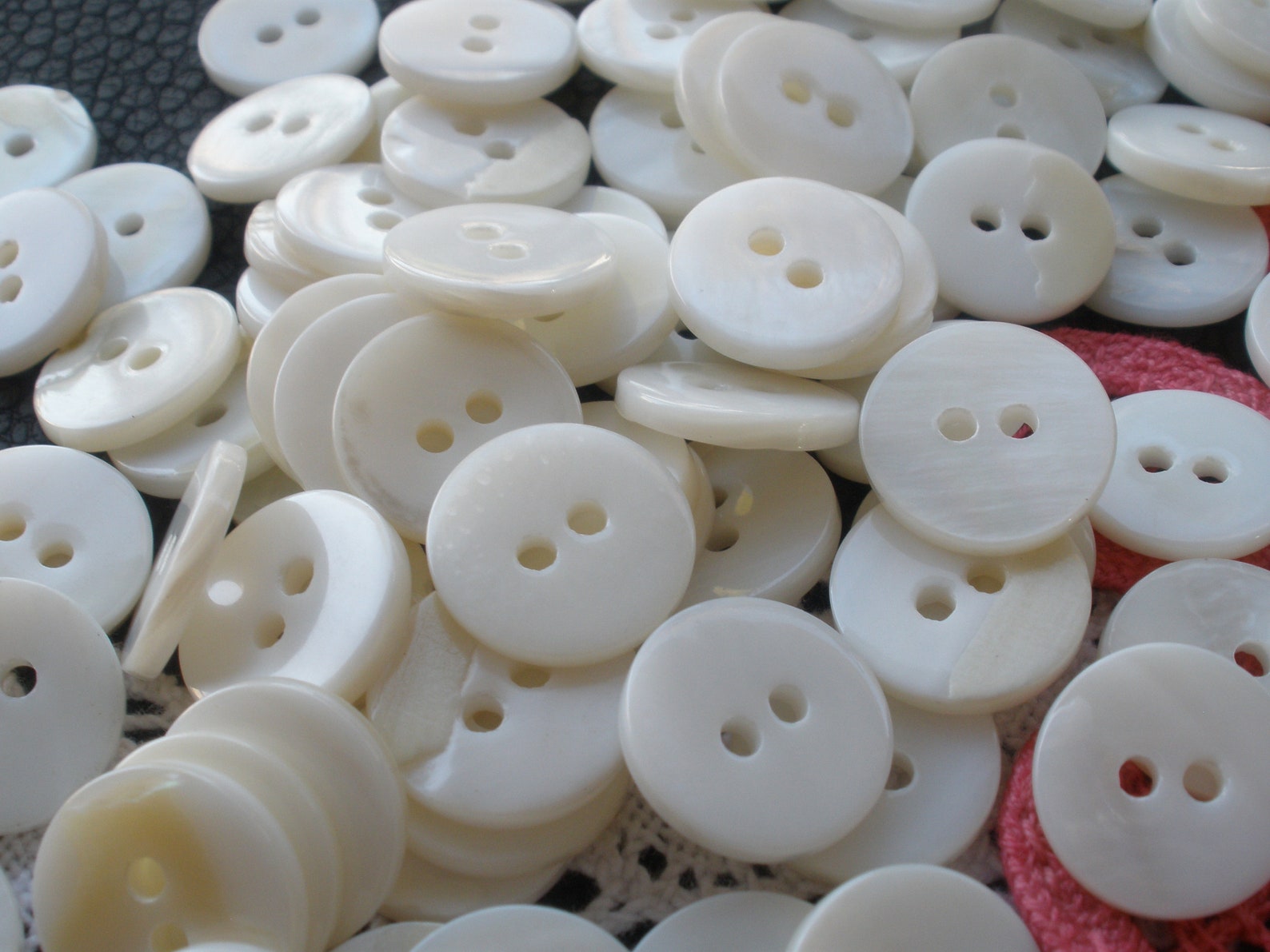Thick Freshwater Shell MOP Buttons Pearl Milk White 20L Etsy