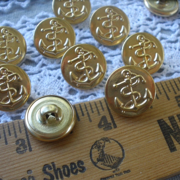 Brass Shank Button Etsy