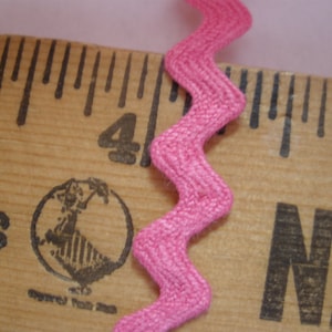 Rick Rack Trim choose yardage Springtime Pink Vintage Ric Rac 5/16&quot; cotton Rick Rack 8MM choose yards yardage candy pink trim