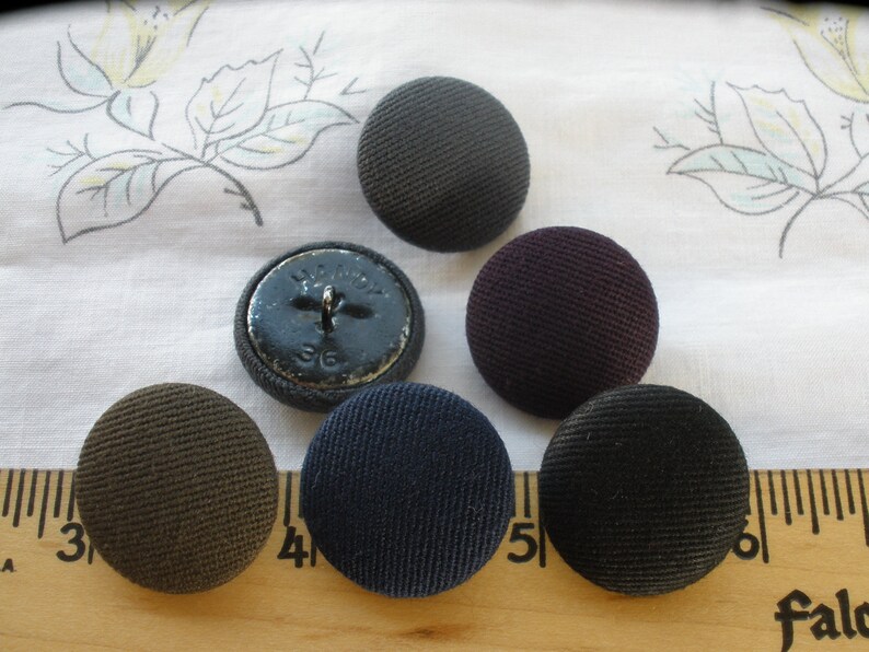 23MM Tufting buttons Textured Fabric Covered Colors black blue Etsy