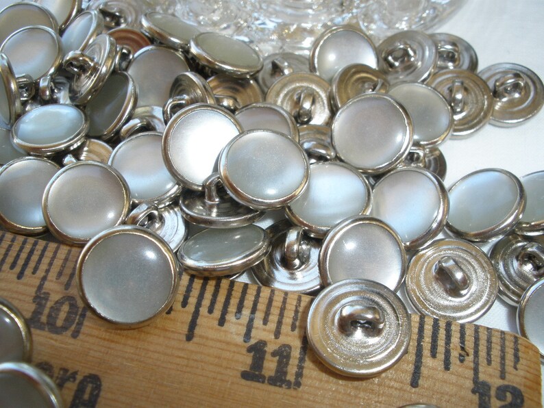 Bulk 11MM Western Shirt Buttons White Pearl Snap Nickel Shank Etsy