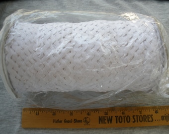 Wholesale White 3/8" Rick Rack 250 yards spool Trim Ric Rac 10mm bulk supply Cotton polyester blend synthetic over 250 yards bargain pricing