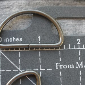 Metal 1.5 Inch Split D Rings D-ring Shiny or Dull Silver or BRONZE ...