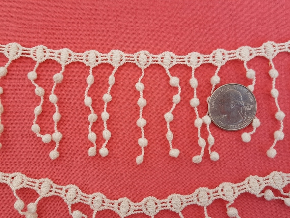 Vintage Off White Tiny Bobble Trim 1cm Vintage Off White Tiny Bobble Trim 1cm