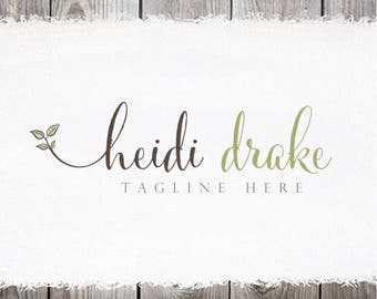 premade logo photography logo health food logo hand drawn logo leaves logo sprout logo herb logo soap logo premade logo design health logo