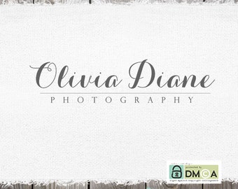 Photography Logo - Premade Logo - Swirly Text Logo for photographer - photographers logo - customized logo - logos for photography shop logo