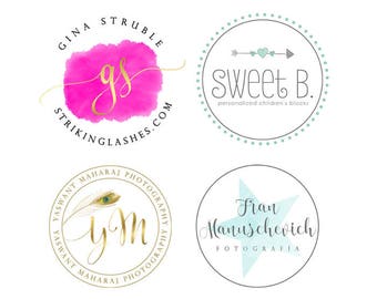initials logo avatar file photography logo circular logo etsy photographers logos