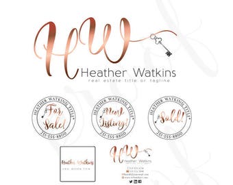 real estate agent real estate business card logo design premade logo design key logo broker logos real estate logos real estate associate