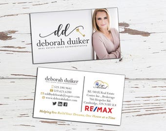 Business Card Design and premade logo set