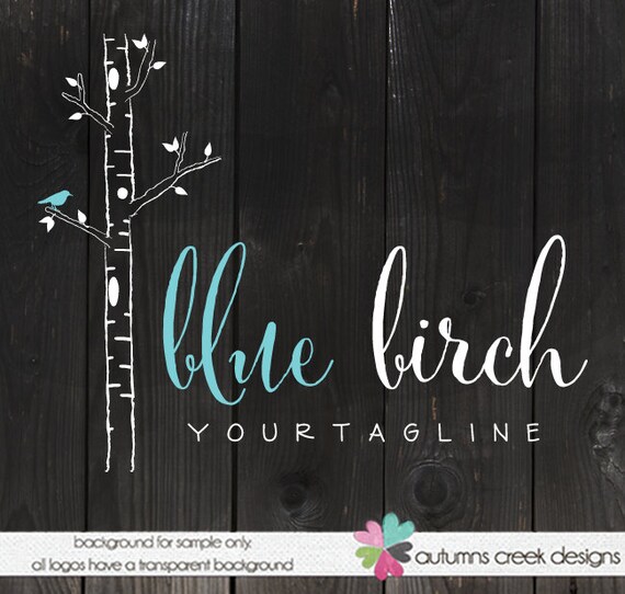 Tree Logo Premade Logo Photography Logo Birch Tree Logo Logo Etsy