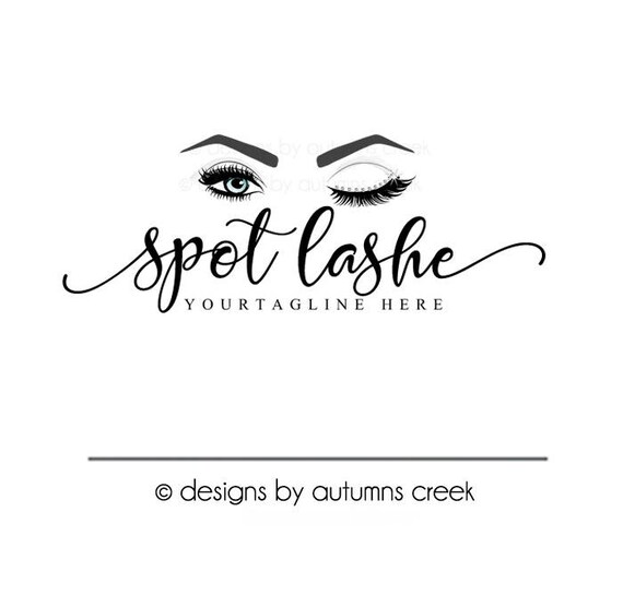 Lash Logos Eyebrow Logo Eyelash Logo Make Up Logo Make Up Logo Etsy