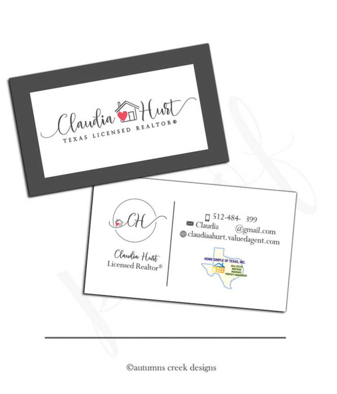 Business Card Design Real Estate Business Card Real Estate Etsy