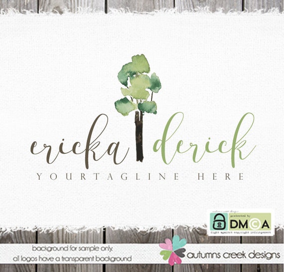 Vorgefertigte Logo Fotografie Logo Baum Logo Von Hand Etsy