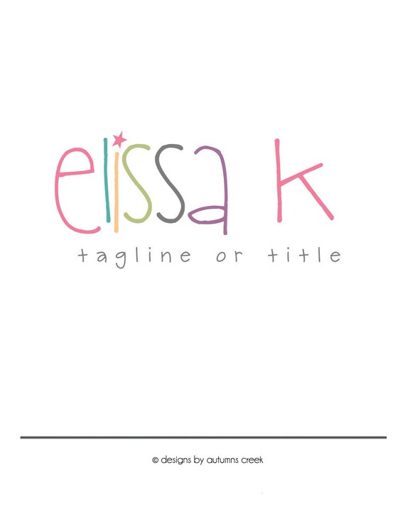 Photography Logo Premade Logo Star Logo Party Logo Etsy