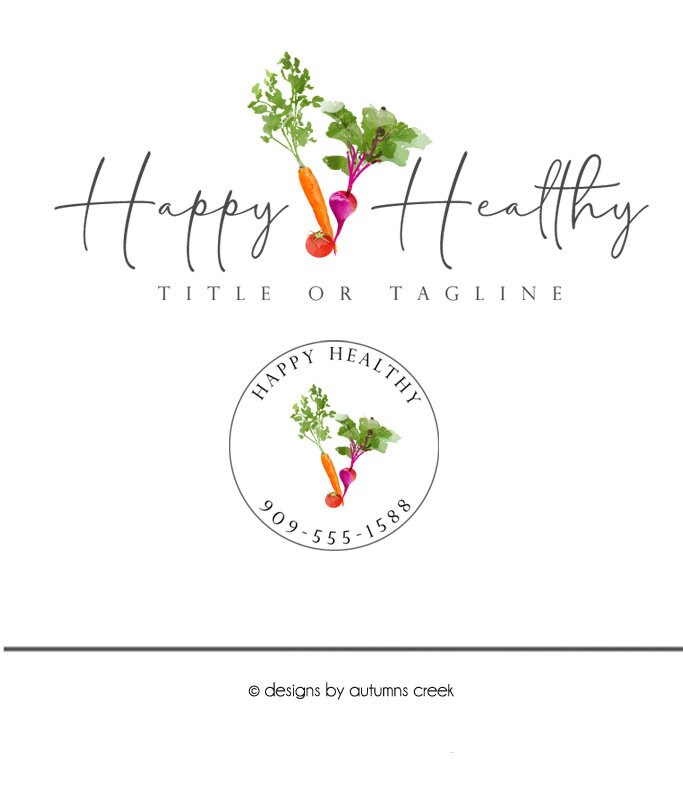 Health Logo Premade Healthy Logo Design Fitness Logo Cooking Logo Personal  Chef Logo Vegetable Logo Design Beet Logos Carrot Logos - Etsy