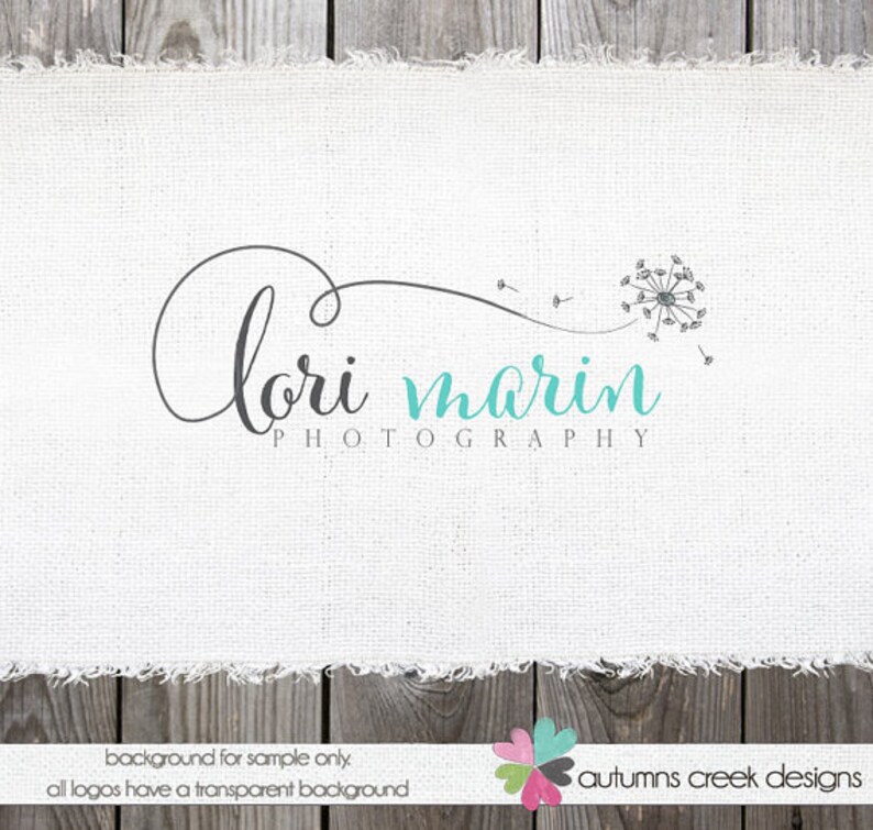 flower logo logo design photography logo premade logo photographer logo premade logo design photography logos and watermarks hand drawn zdjęcie 1