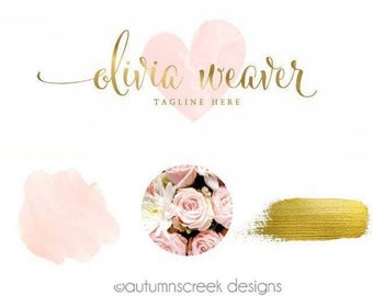 Photography Logo Premade Logo gold logo Logo Design Logo for photographer Heart Logo Photography Logos and Watermarks custom logo