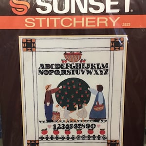 Vintage Sunset Stitchery