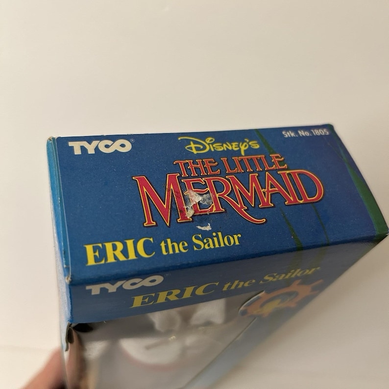 Little Mermaid Eric the Sailor Doll Vtg 1991 Tyco Disney New Sealed In Box image 5