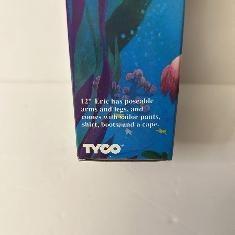 Little Mermaid Eric the Sailor Doll Vtg 1991 Tyco Disney New Sealed In Box image 9