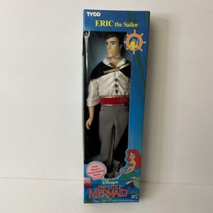 Little Mermaid Eric the Sailor Doll Vtg 1991 Tyco Disney New Sealed In Box image 2