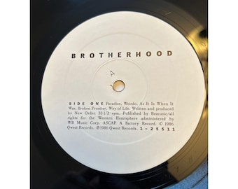 New Order Brotherhood Vinyl LP 1986 Qwest Records 1-25511 Bizarre Love Triangle