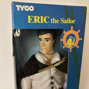 Little Mermaid Eric the Sailor Doll Vtg 1991 Tyco Disney New Sealed In Box image 3